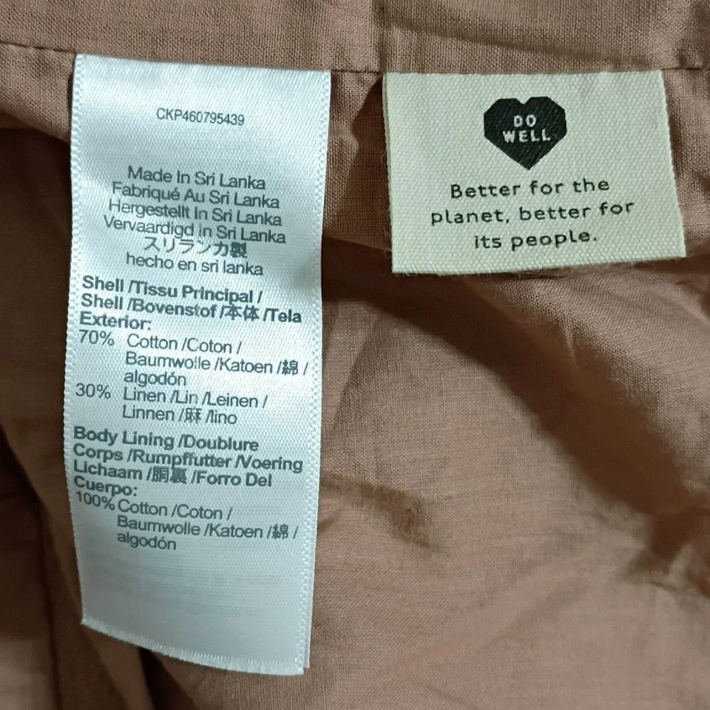 Madewell Tan Cotton Linen Larson Relaxed Fit Blazer Size XS